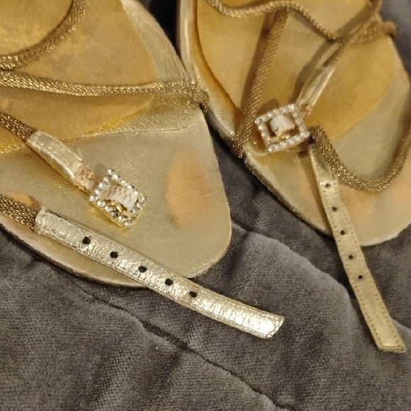 Chanel Gold Women's Shoes - Picture 3 of 10